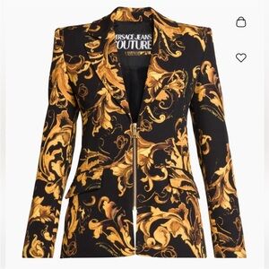 Versace Black and Gold Blazer